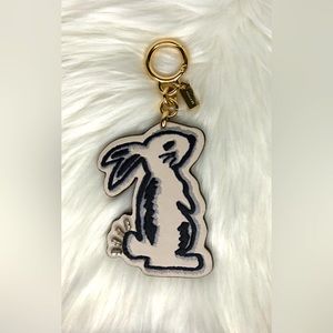 Coach x Selena Gomez Bunny Rabbit Keychain Large Bag Charm
